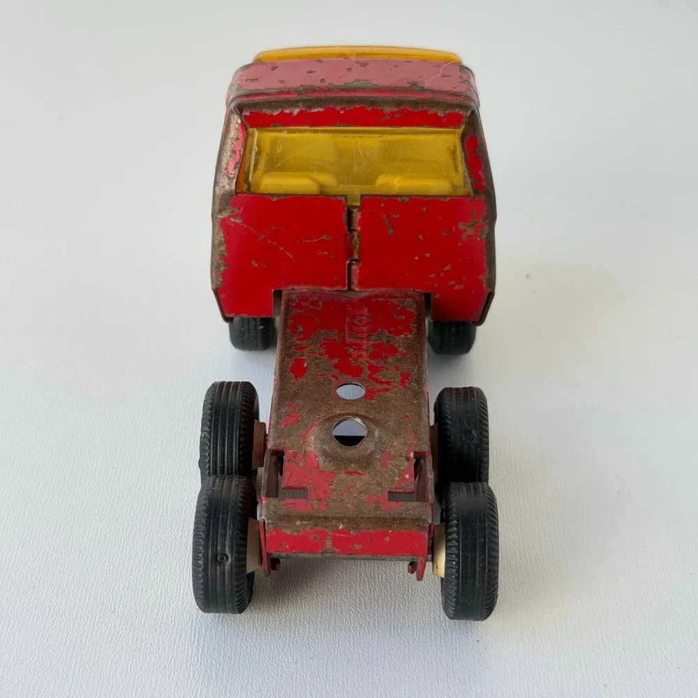 Vintage 70s Tonka Diecast Cab Semi Truck Red Retro Metal Toy Vehicle